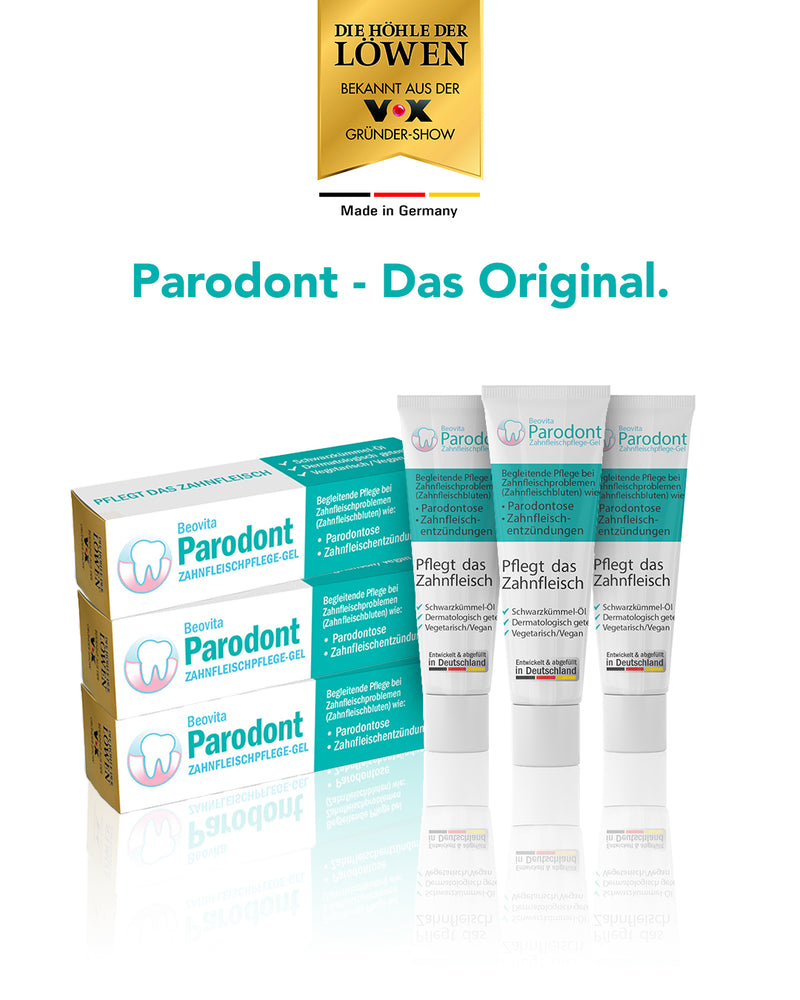 Parodontose-Gel 3er Pack (30ml) – Intensive Zahnfleischpflege gegen Parodontitis | BeoVita